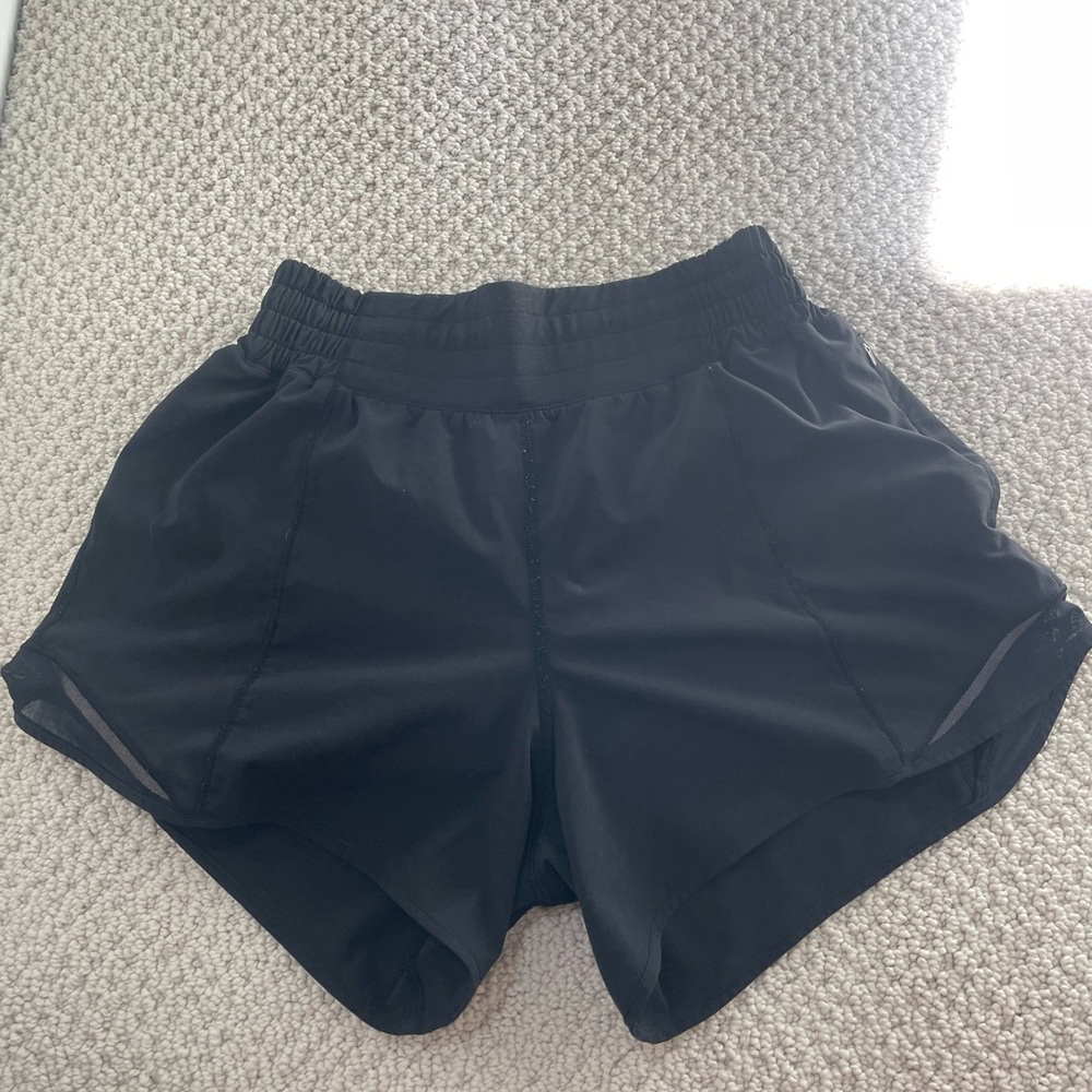 Lululemon Athletica Black Athletic Shorts 4”